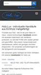 Mobile Screenshot of holz-lux.de